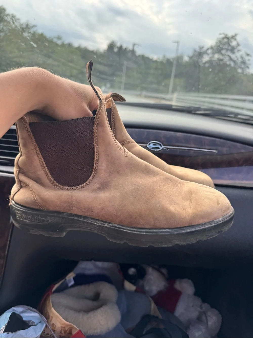 Blundstone weathered Chelsea Ankle Booties size 10